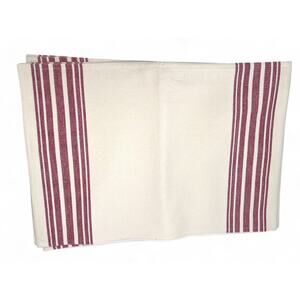 NWT Pottery Barn French Striped Organic Cotton Set of 5 Placemats Grain Sak